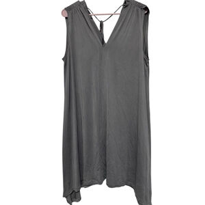 KORI gray shark hem dress size M